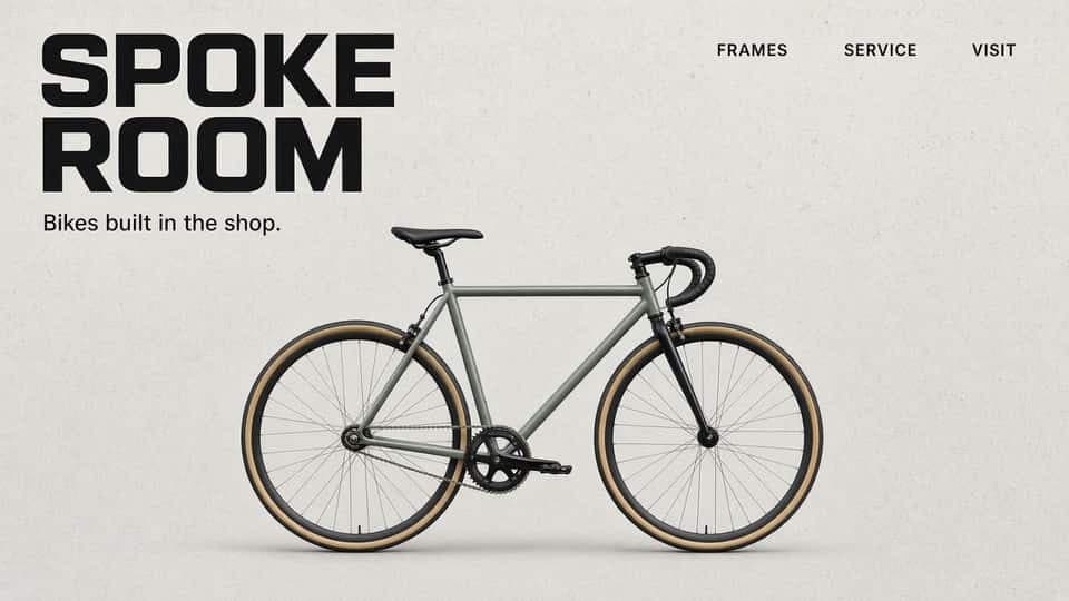 Spoke Room bicycle website