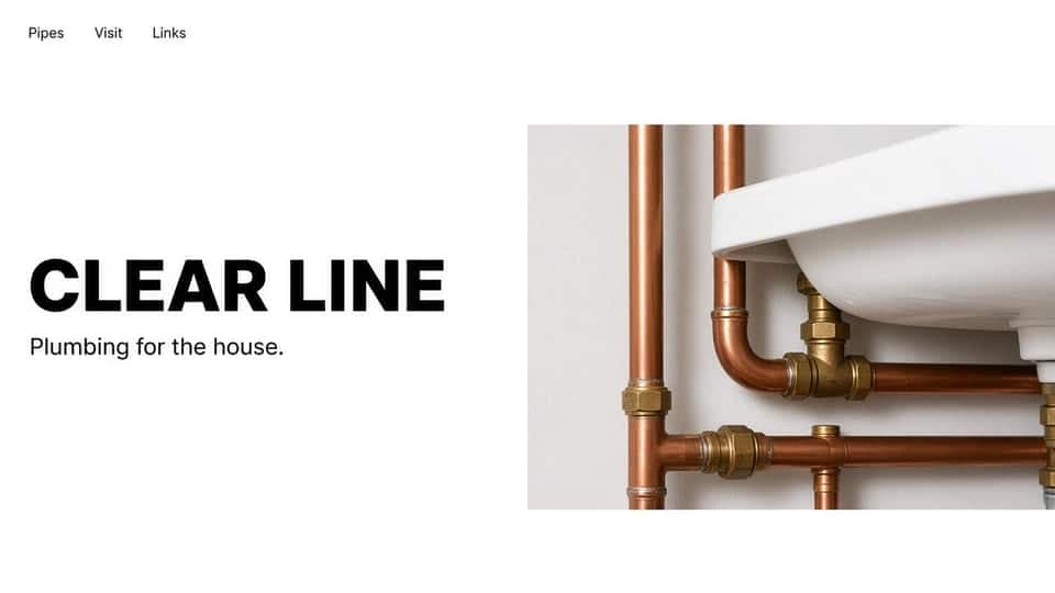 Clear Line plumbing website
